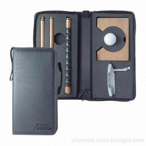 Golf Gift Set with Wooden Practice Golf Door